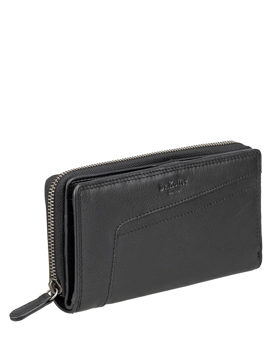 Кошелек Dr.Koffer из натуральной кожи черный