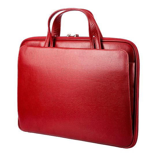 Женская сумка Dr.Koffer из натуральной кожи красная