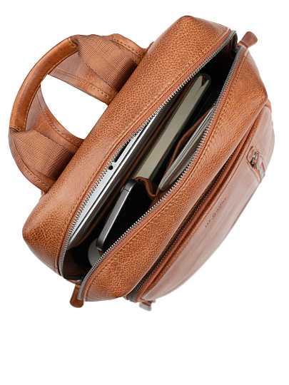 Рюкзак Dr. Koffer из натуральной кожи коричневый