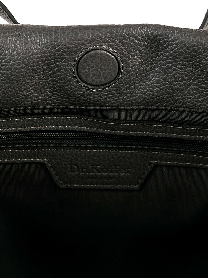 Женская сумка Dr. Koffer из натуральной кожи серая