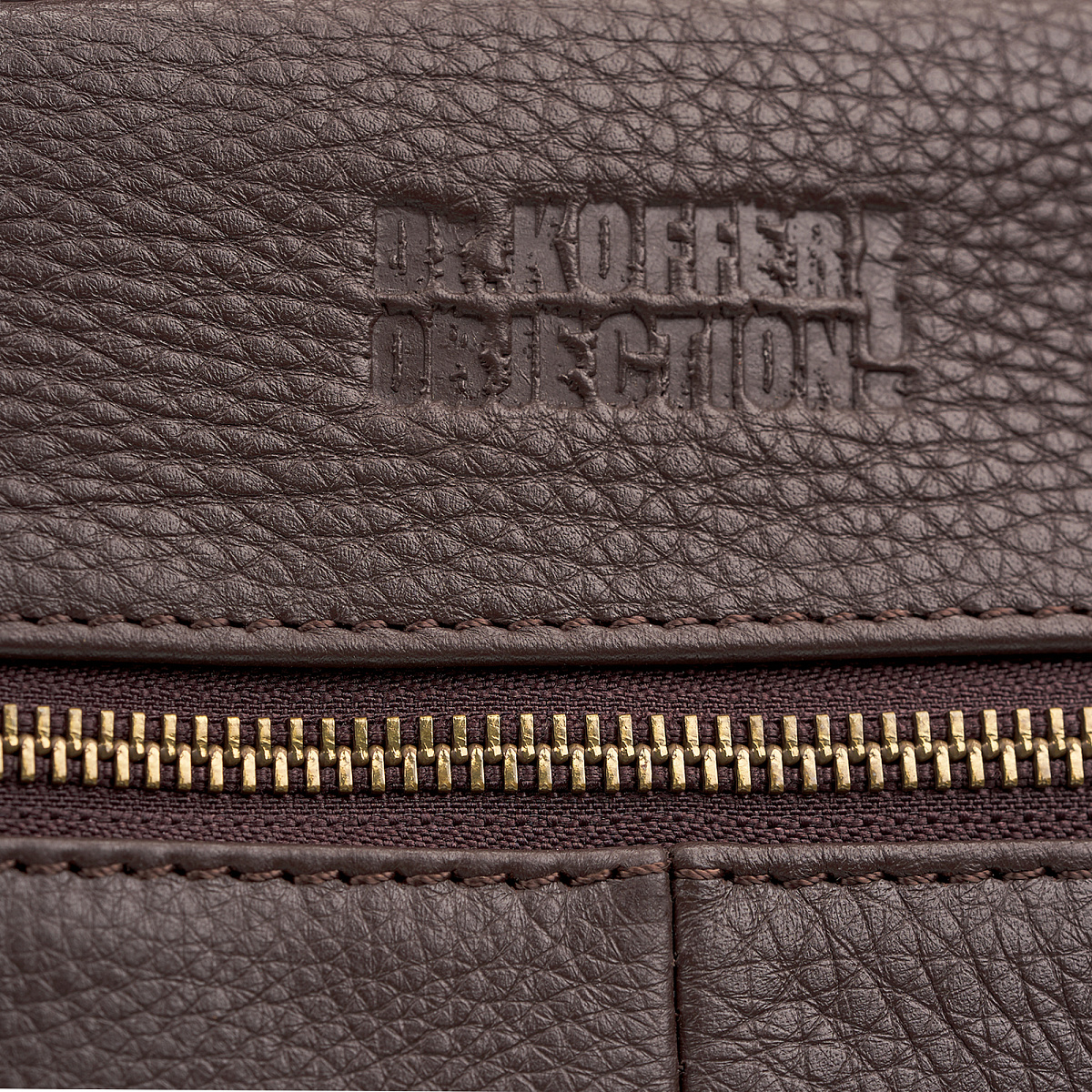 Рюкзак Dr.Koffer из натуральной кожи темно-коричневый