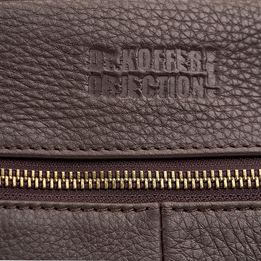 Рюкзак Dr.Koffer из натуральной кожи темно-коричневый