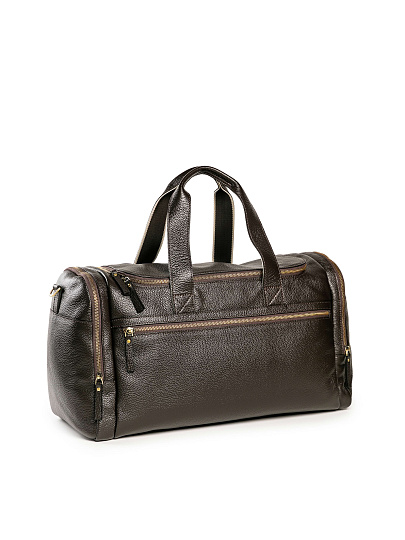 Дорожная сумка Dr. Koffer из натуральной кожи коричневая