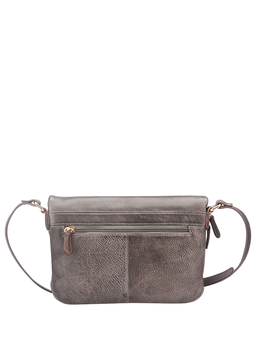 Женская сумка Dr. Koffer из натуральной кожи серая