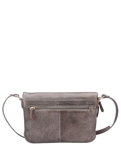 Женская сумка Dr. Koffer из натуральной кожи серая