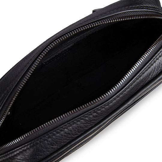 Сумка через плечо Dr.Koffer из натуральной кожи черная