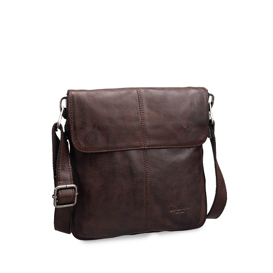 Сумка через плечо Dr.Koffer из натуральной кожи коричневая