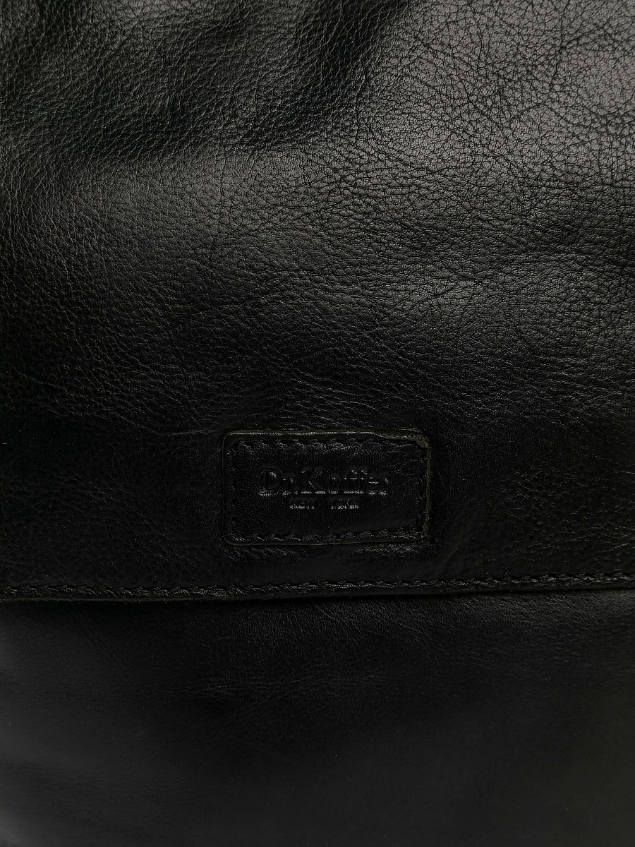 Сумка через плечо Dr.Koffer из натуральной кожи черная