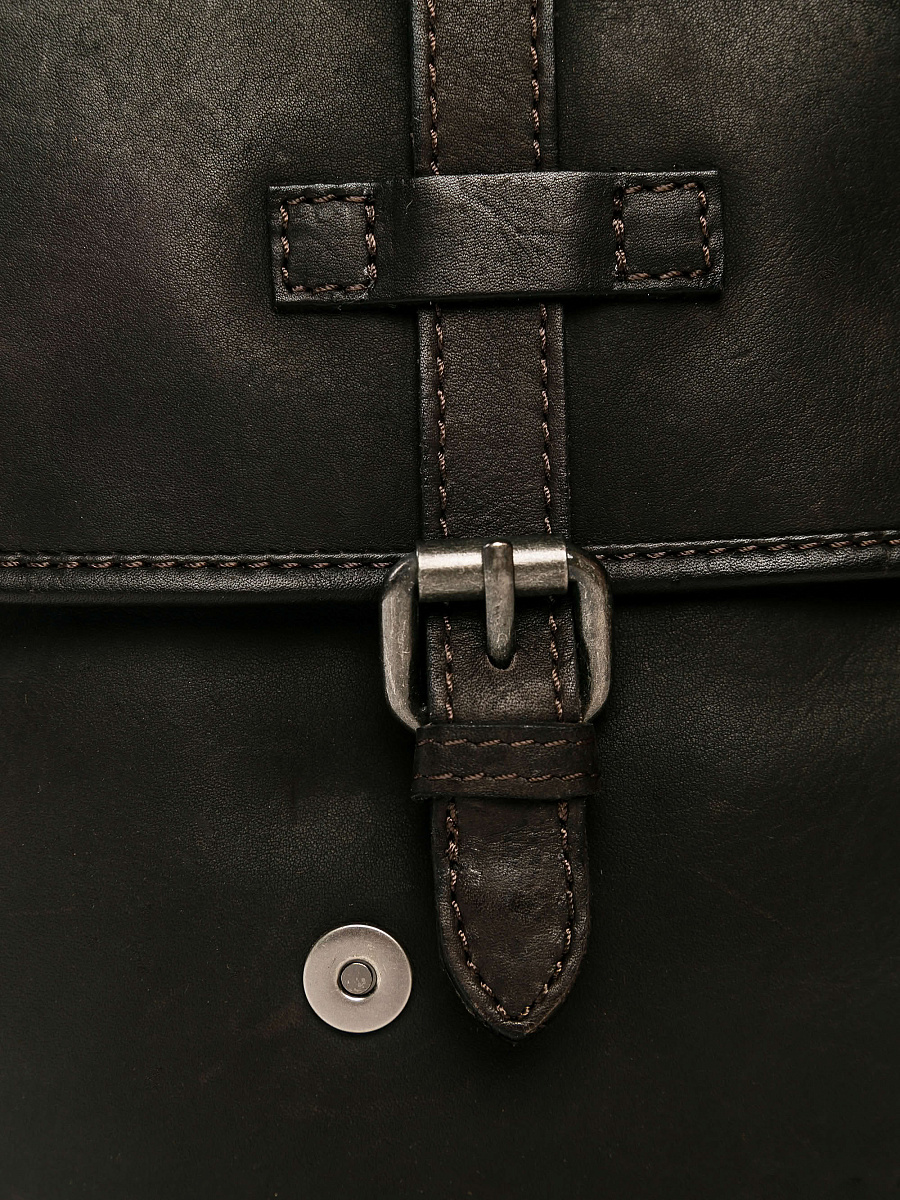 Сумка через плечо Dr.Koffer из натуральной кожи коричневая