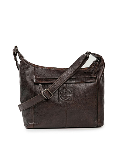 Сумка через плечо Dr.Koffer из натуральной кожи коричневая