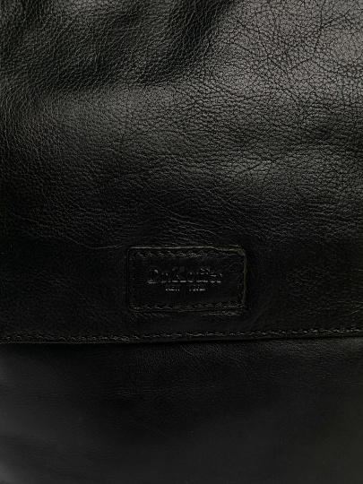 Сумка через плечо Dr.Koffer из натуральной кожи черная