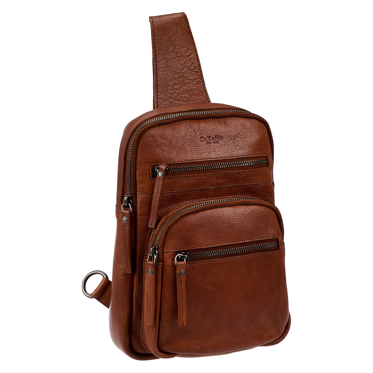 Рюкзак Dr.Koffer из натуральной кожи светло-коричневый