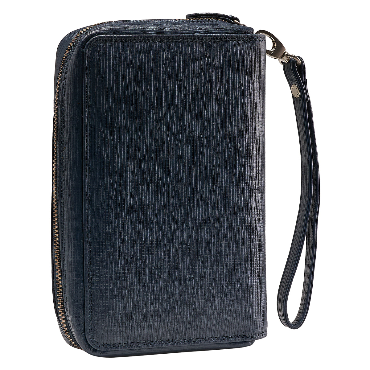 Сумка барсетка из натуральной кожи Dr. Koffer синяя