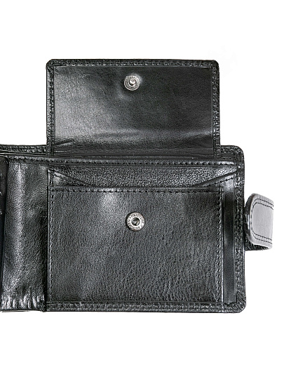 Портмоне Dr.Koffer из натуральной кожи черное