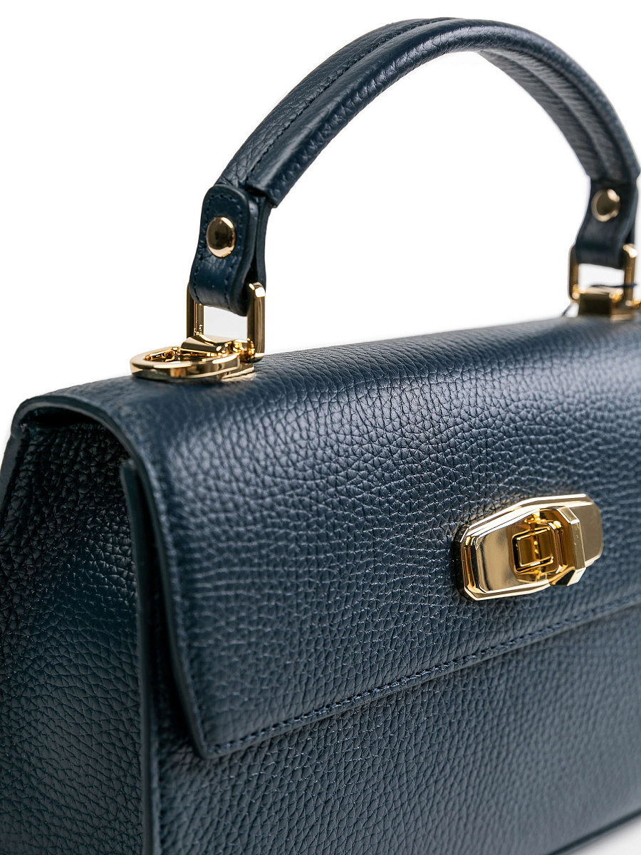 Женская сумка Dr.Koffer из натуральной кожи синяя