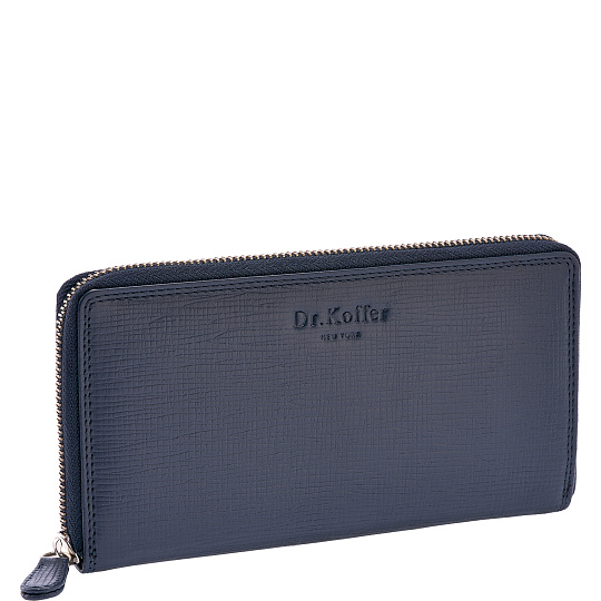 Портмоне Dr.Koffer из натуральной кожи синее