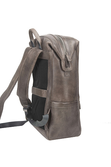 Рюкзак Dr. Koffer из натуральной кожи серый