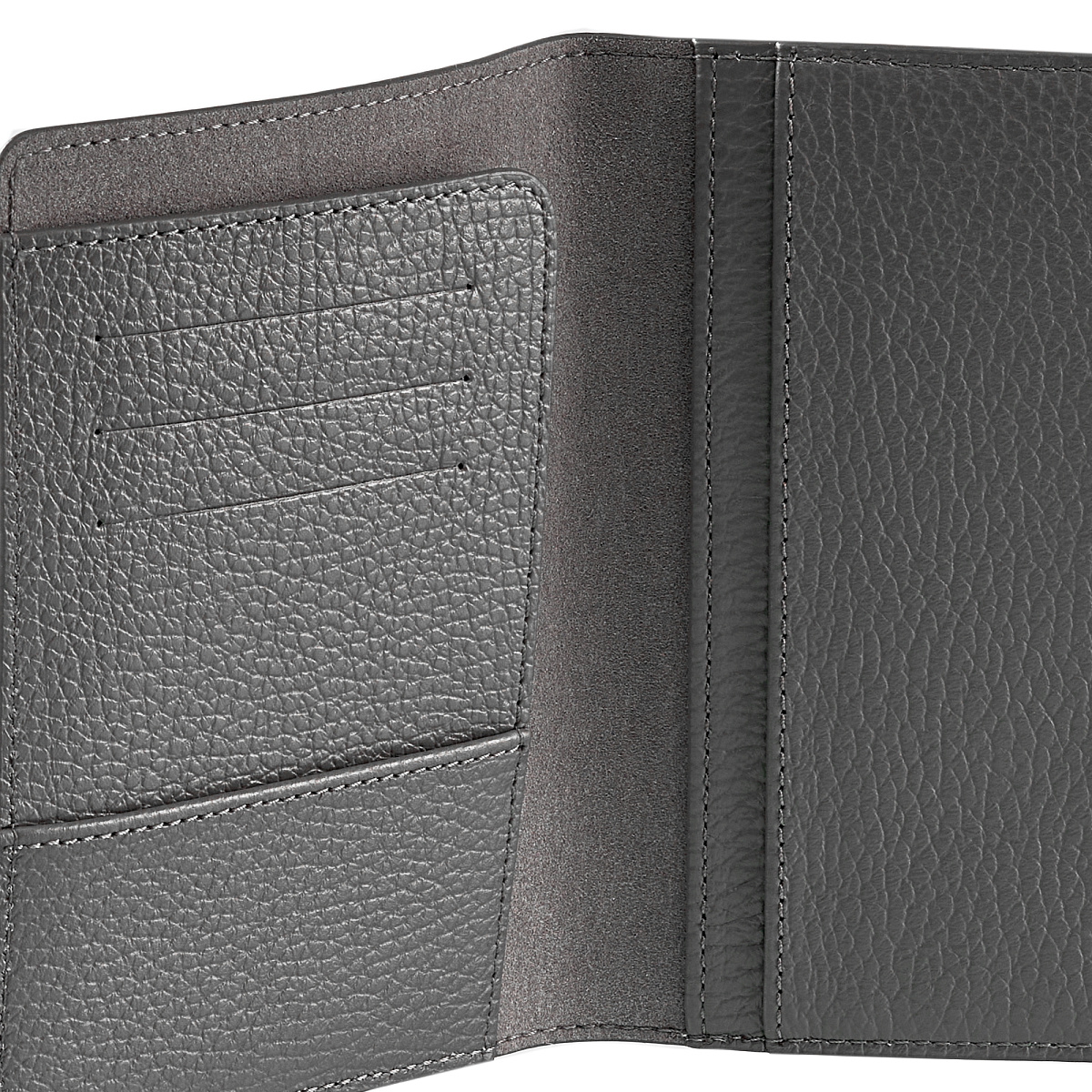 Обложка для паспорта Dr.Koffer из натуральной кожи серая