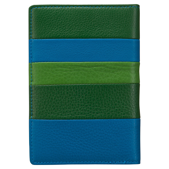 Обложка для паспорта колор-блок зеленая Dr.Koffer X510130-192-65