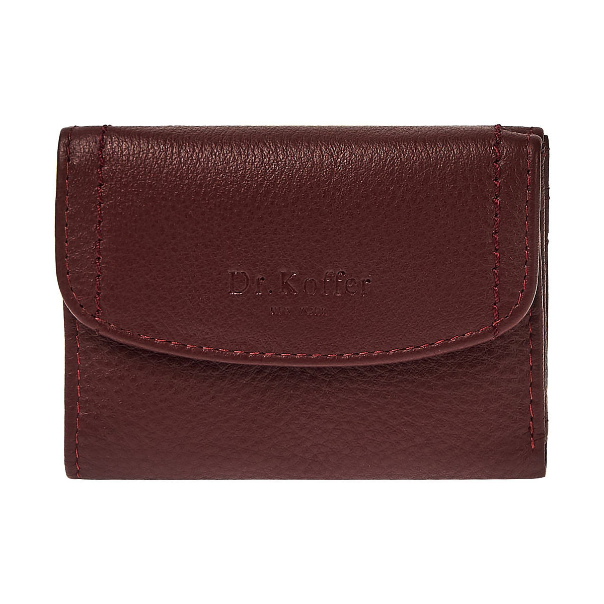 Портмоне Dr.Koffer из натуральной кожи бордовый