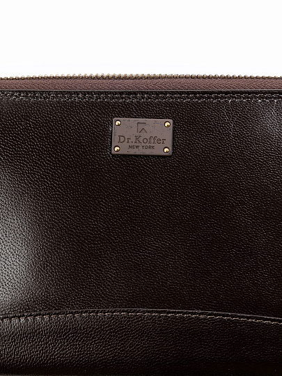 Портмоне Dr.Koffer из натуральной кожи коричневое