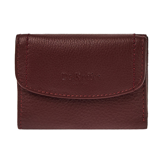 Портмоне Dr.Koffer из натуральной кожи бордовый