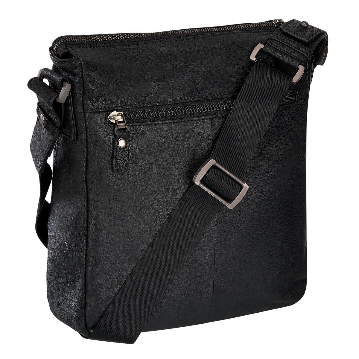 Сумка через плечо Dr.Koffer из натуральной кожи черная