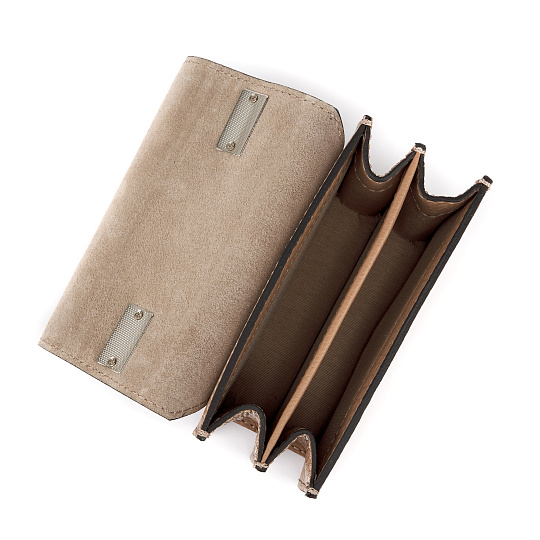 Женская сумка Dr. Koffer из натуральной кожи коричневая