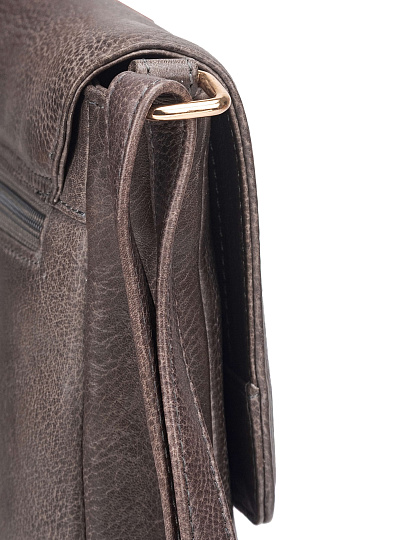 Женская сумка Dr. Koffer из натуральной кожи серая