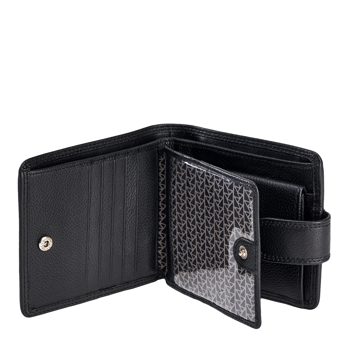 Портмоне Dr.Koffer из натуральной кожи черное