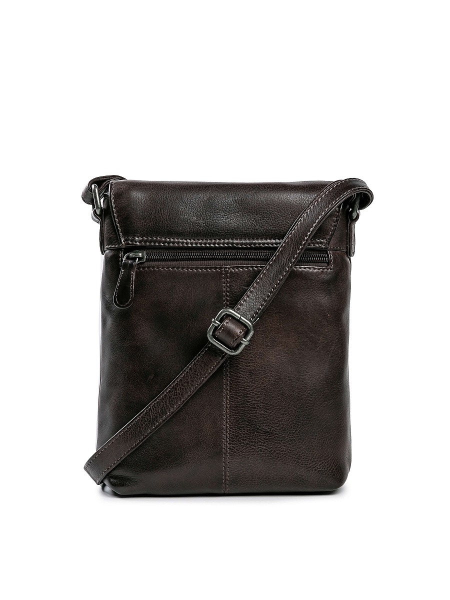 Сумка через плечо Dr.Koffer из натуральной кожи коричневая
