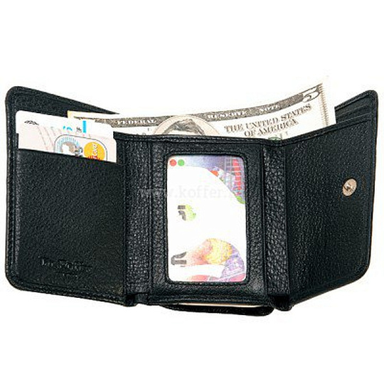 Кошелек Dr.Koffer из натуральной кожи черный