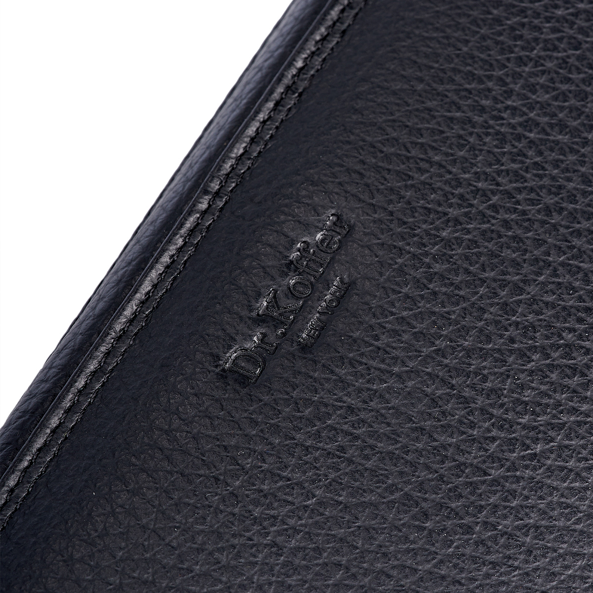 Сумка барсетка из натуральной кожи Dr. Koffer черная