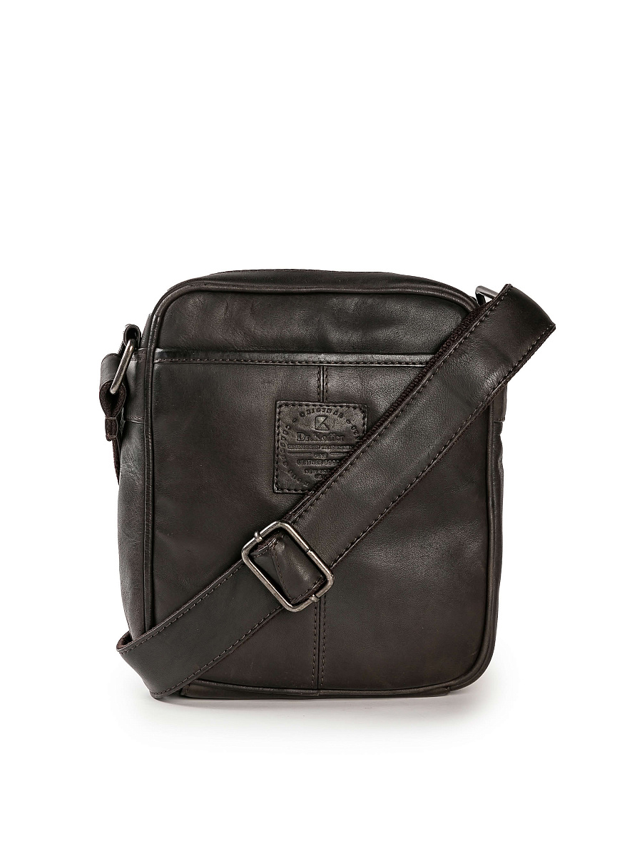 Сумка через плечо Dr.Koffer из натуральной кожи коричневая