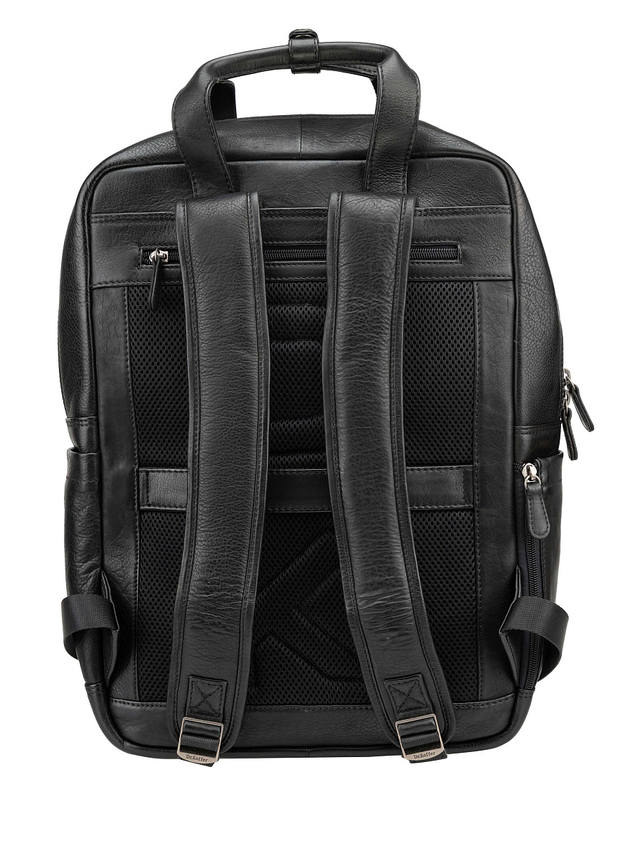 Рюкзак Dr. Koffer из натуральной кожи черный