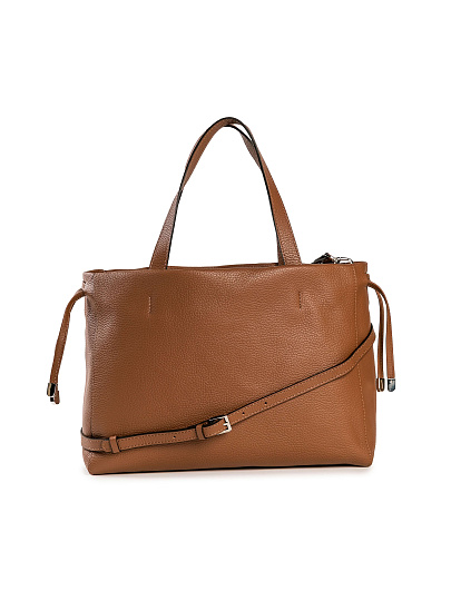 Женская сумка Dr. Koffer из натуральной кожи коричневая