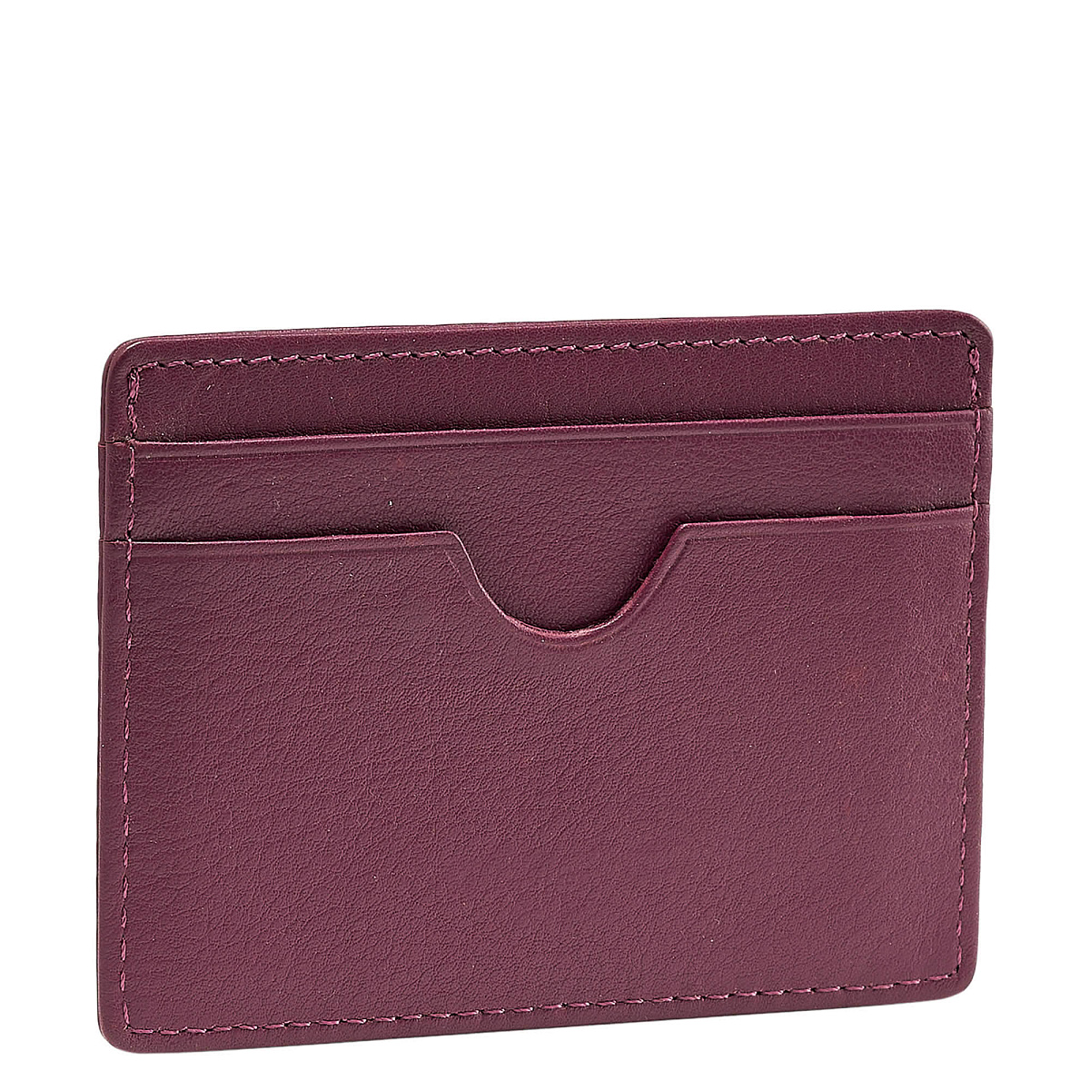 Кредитница Dr.Koffer из натуральной кожи фиолетовая