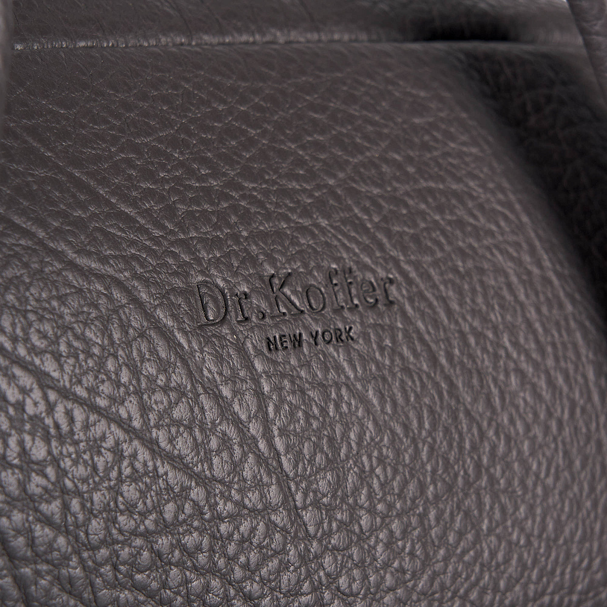 Сумка дорожная Dr.Koffer из натуральной кожи серая