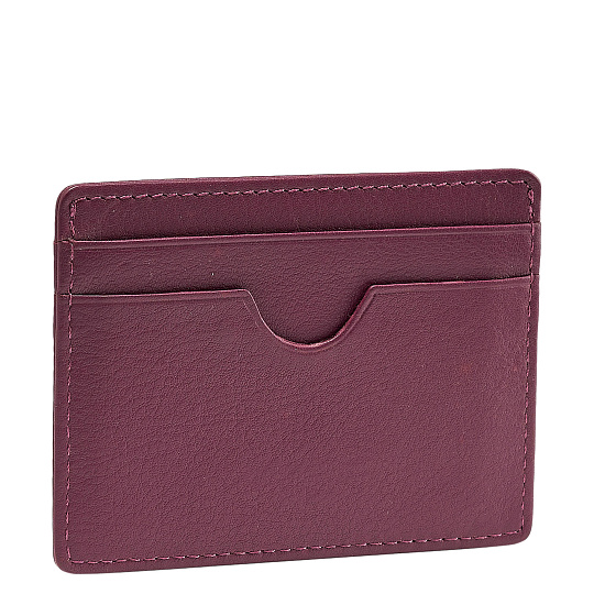 Кредитница Dr.Koffer из натуральной кожи фиолетовая