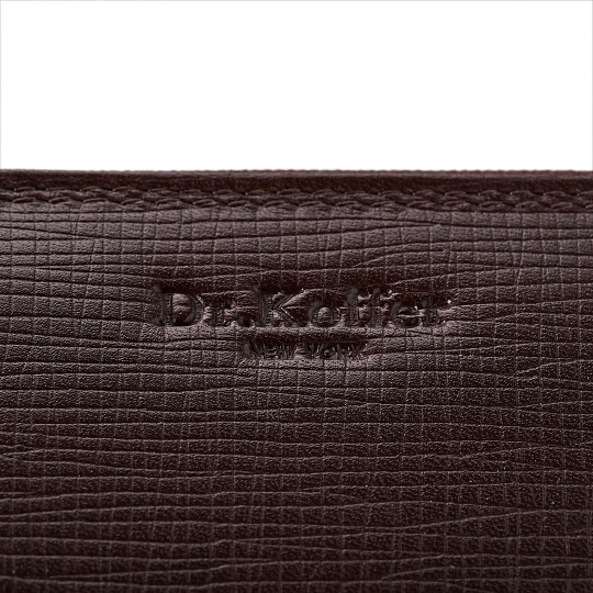 Портмоне Dr.Koffer из натуральной кожи коричневое
