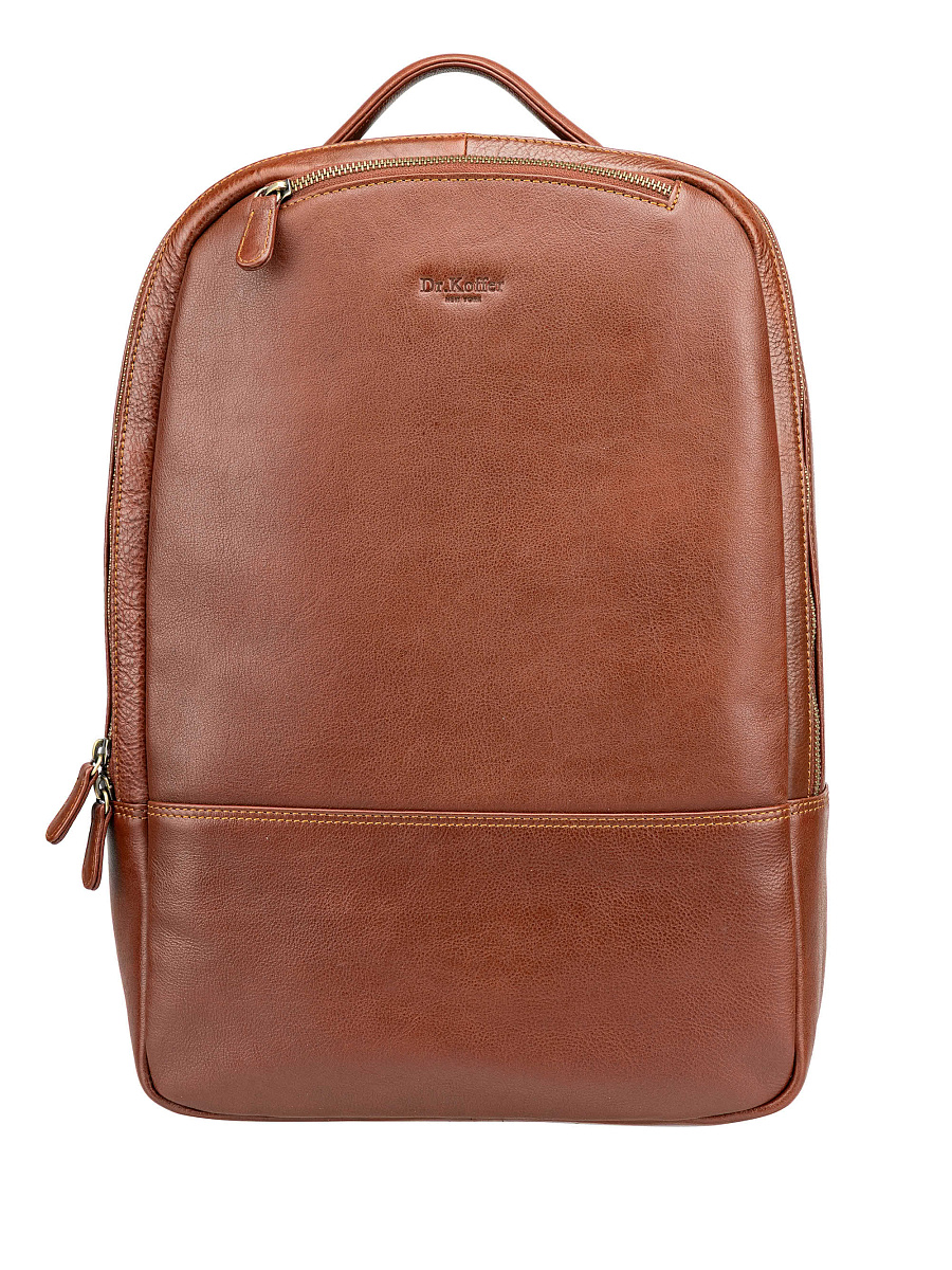 Рюкзак Dr. Koffer из натуральной кожи светло-коричневый
