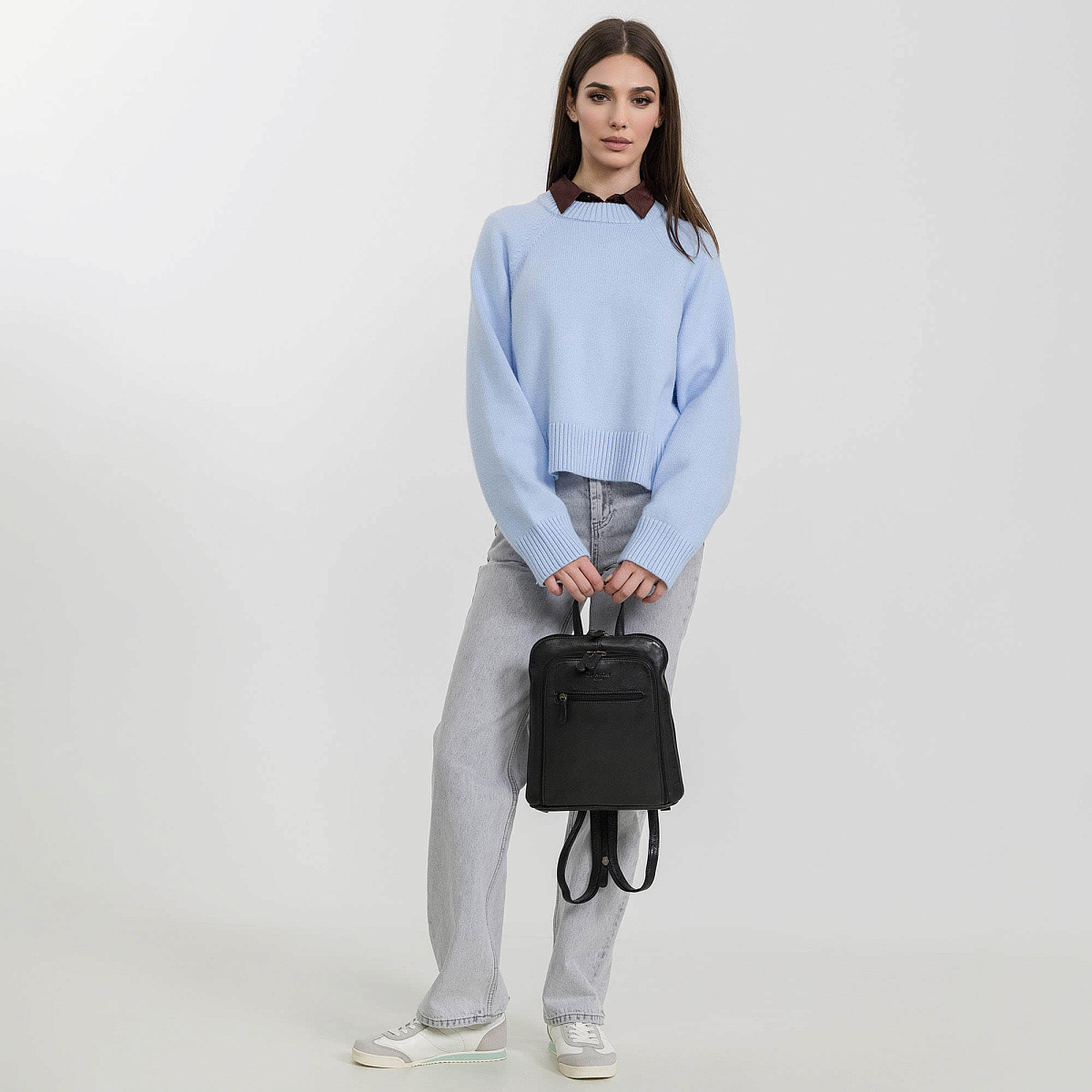 Рюкзак Dr.Koffer из натуральной кожи черный