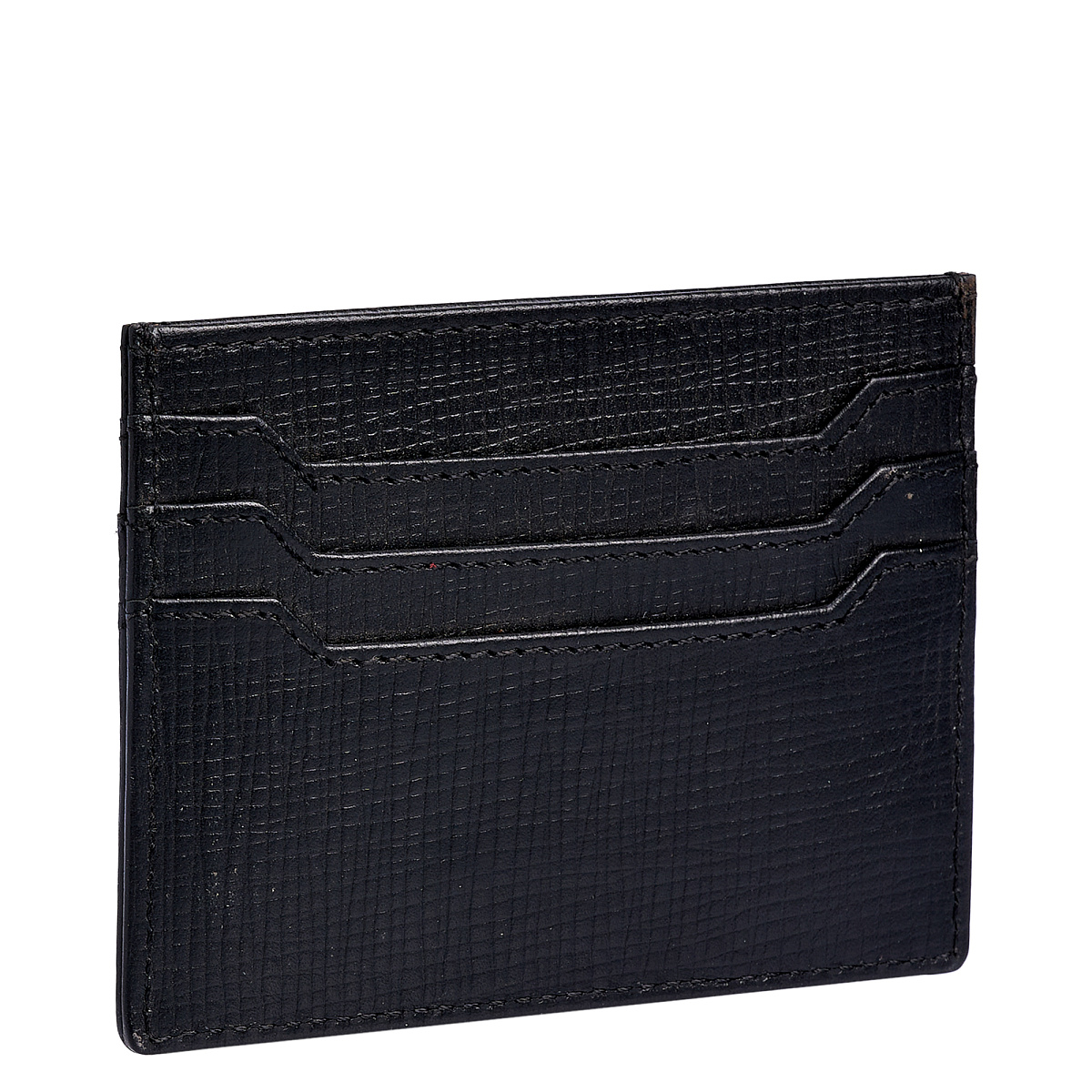 Кредитница Dr.Koffer из натуральной кожи черная