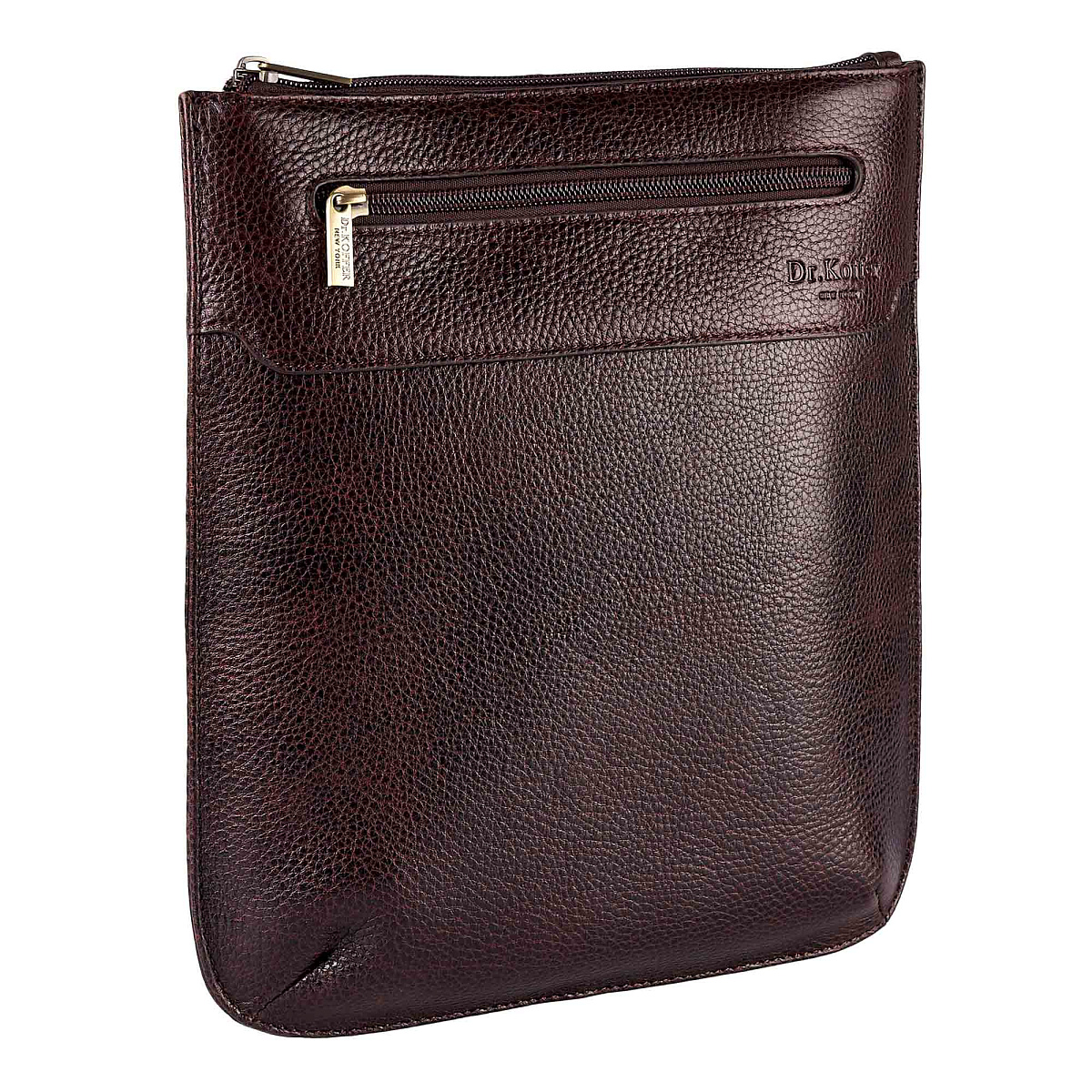 Сумка через плечо Dr.Koffer из натуральной кожи коричневая