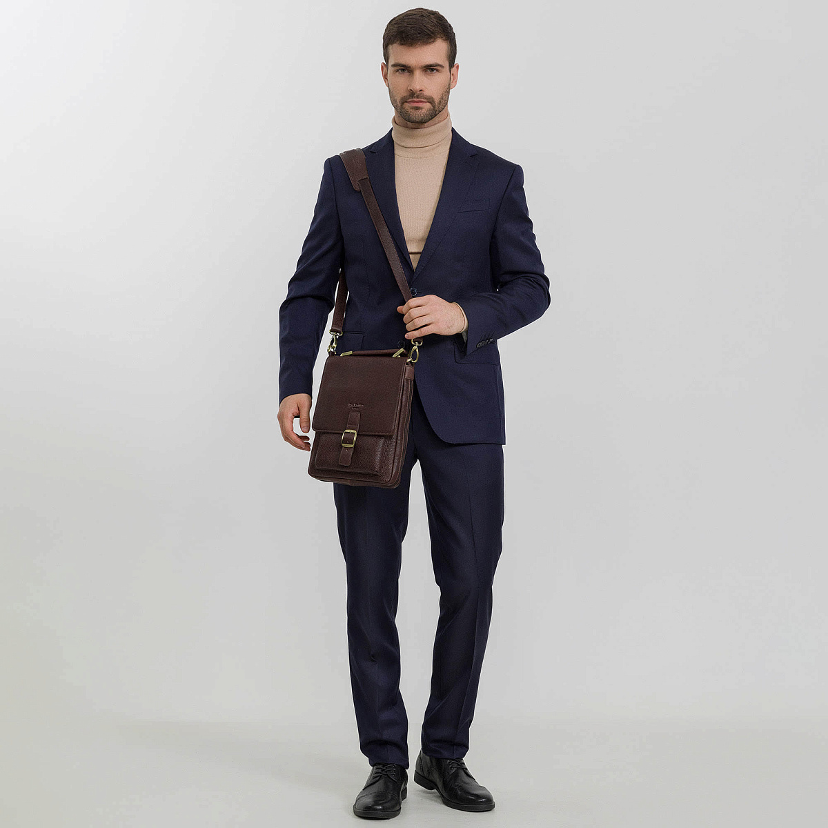 Сумка планшет Dr.Koffer из натуральной кожи коричневый