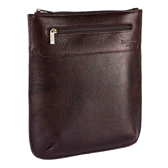 Сумка через плечо Dr.Koffer из натуральной кожи коричневая