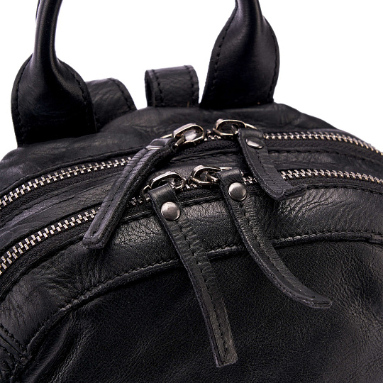 Рюкзак Dr.Koffer из натуральной кожи черный