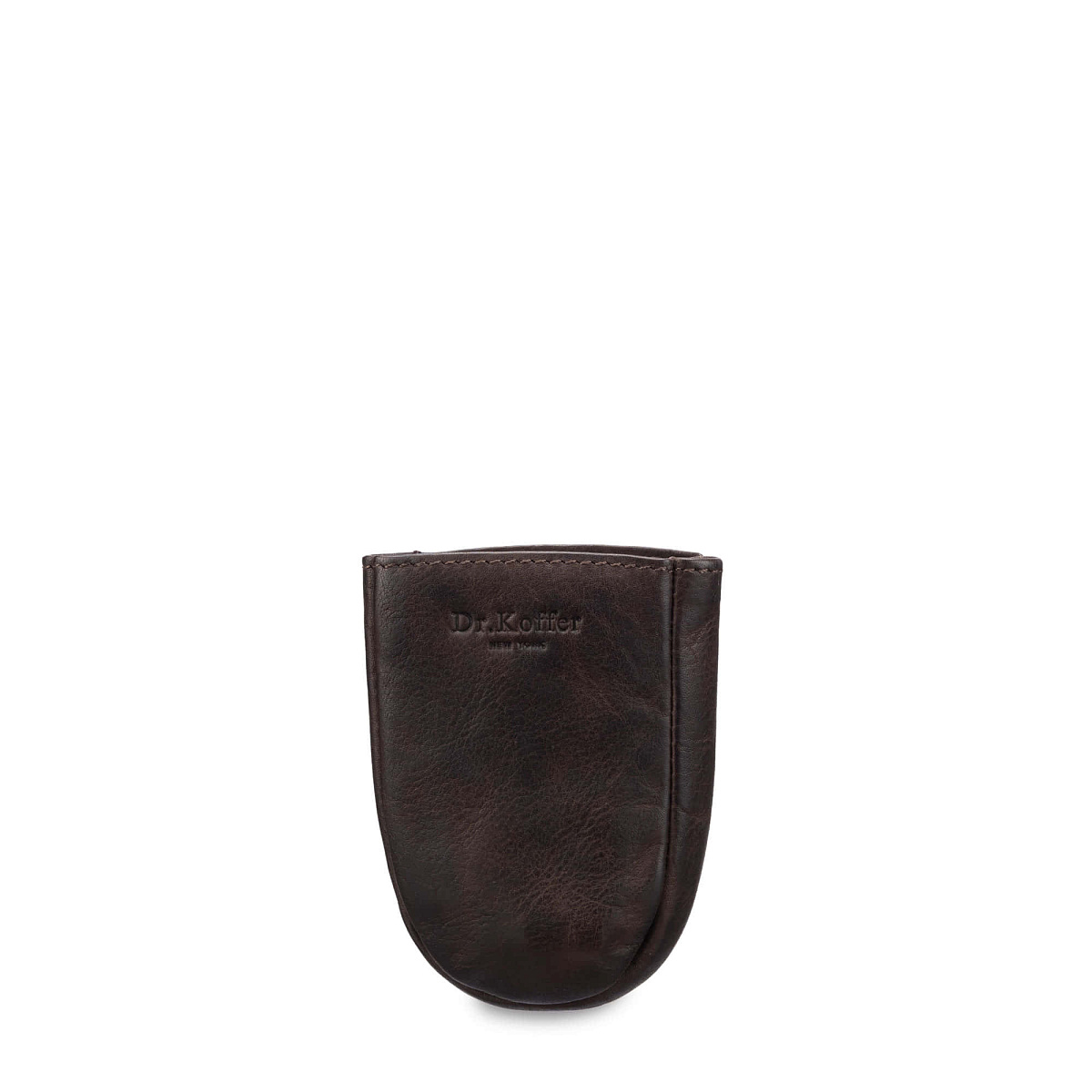 Ключница Dr.Koffer из натуральной кожи темно-коричневая