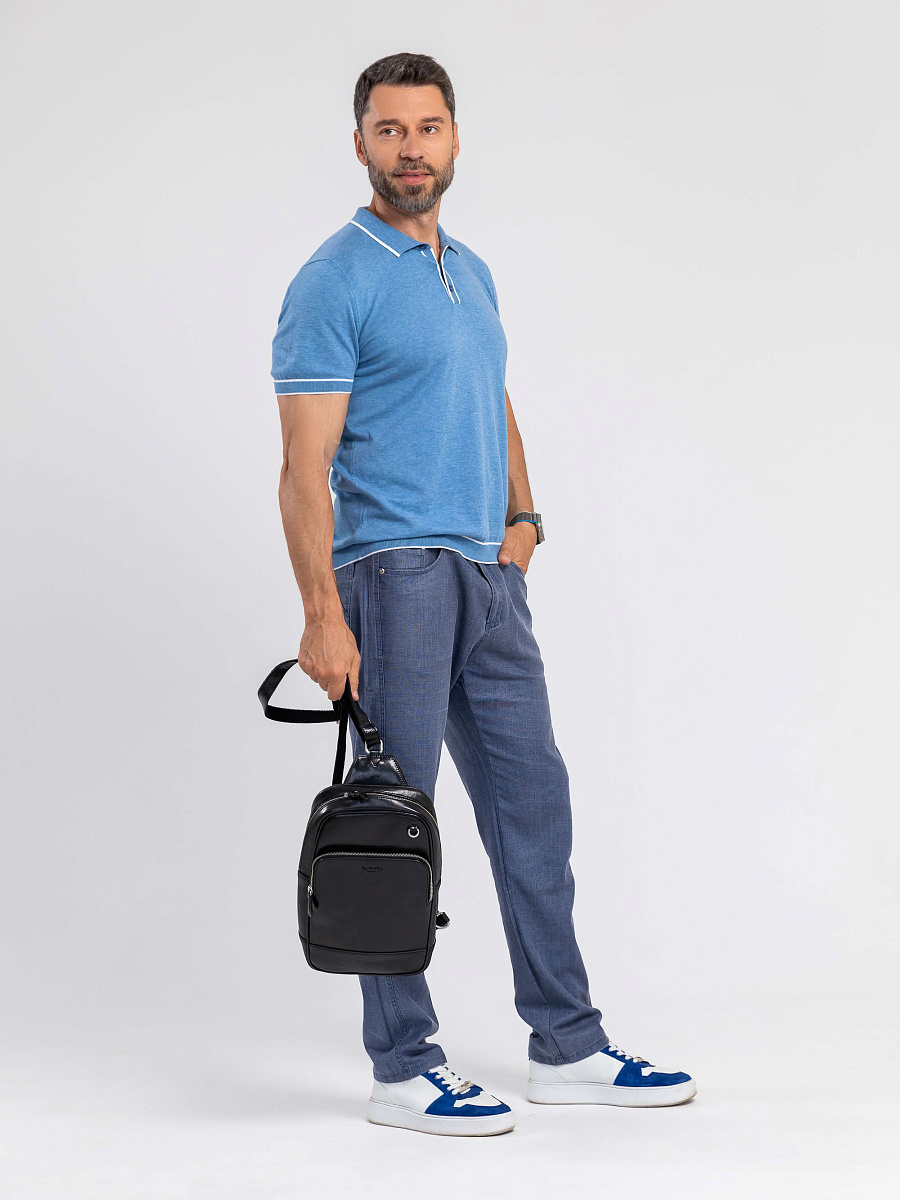 Рюкзак Dr.Koffer из натуральной кожи черный