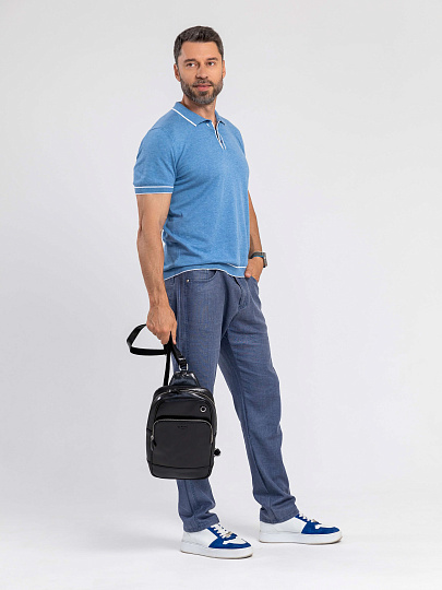 Рюкзак Dr.Koffer из натуральной кожи черный